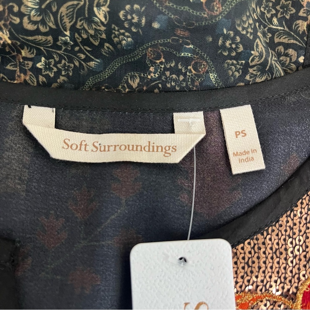 Soft Surroundings Adassa Patchwork Sequin Velvet … - image 10